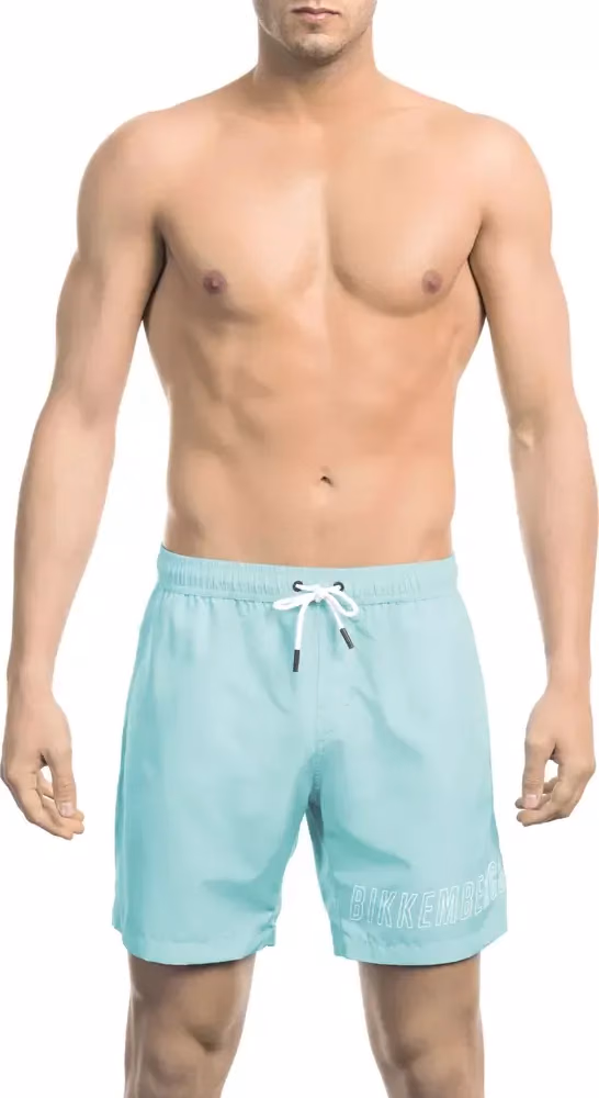 Bikkembergs Black Polyester Men Swimwear Shorts