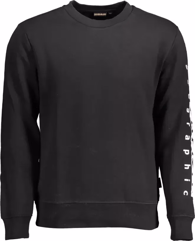 Napapijri Black Cotton Sweater
