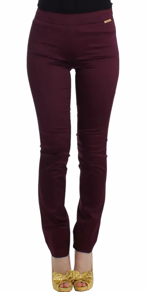 John Galliano Purple slim fit pants