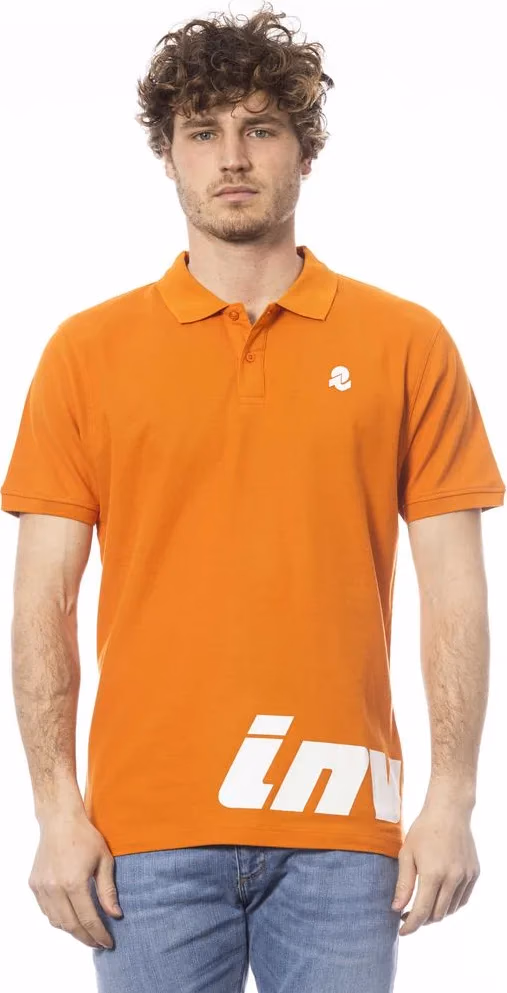 Invicta Orange Cotton Men Polo Shirt