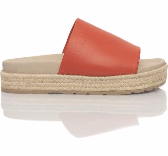 Cerruti 1881 Red Calfskin Women Sandal
