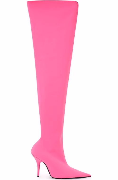 Balenciaga Pink Polyester Boot