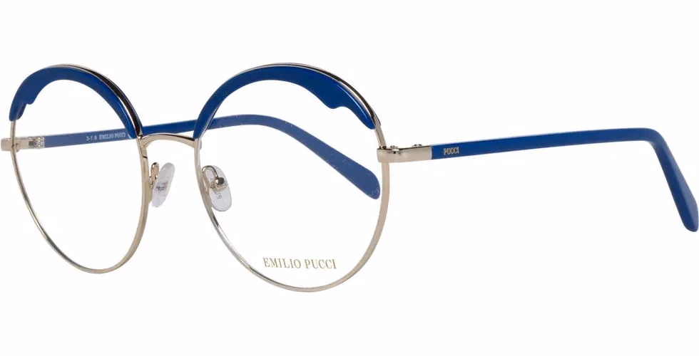 Emilio Pucci Blue Metal & Plastic Glasses (Frames)