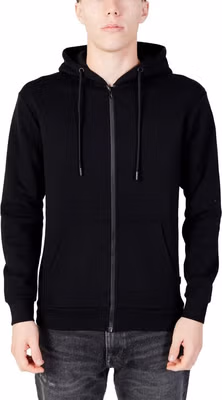 Black Polyester Hoodie