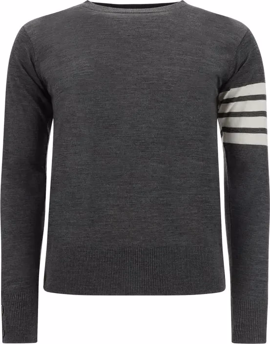 Thom Browne Gray Wool Oves Aries Sweatshirt