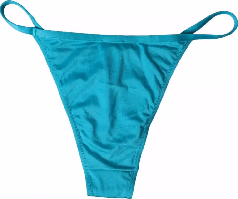 Dolce & Gabbana Blue Green Nylon Beachwear Swimwear Bottom Bikini