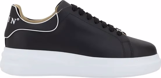 Philipp Plein Black Calf Leather Bos Taurus Low Top Sneakers