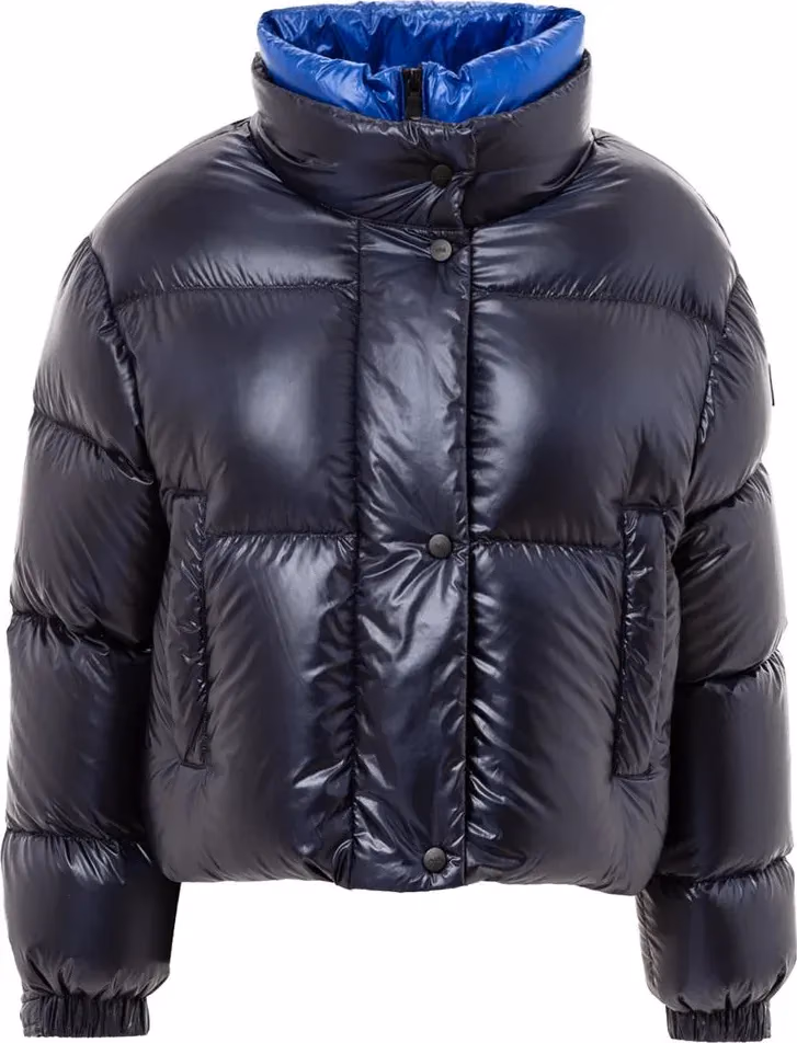 Add Blue Polyamide Full-Length Jacket
