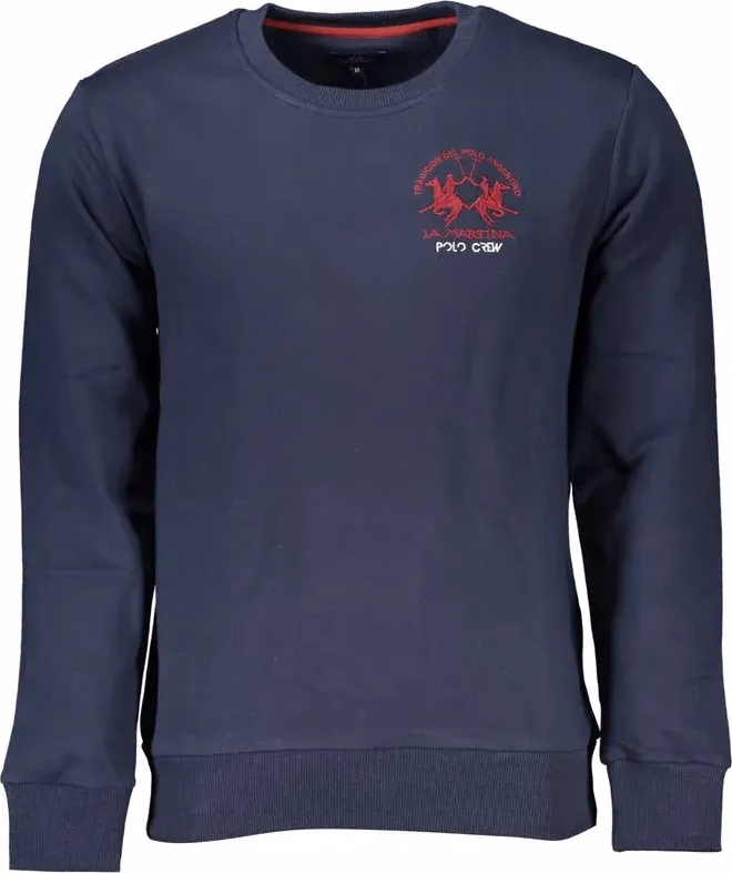 La Martina Blue Cotton Men's Sweatshirt