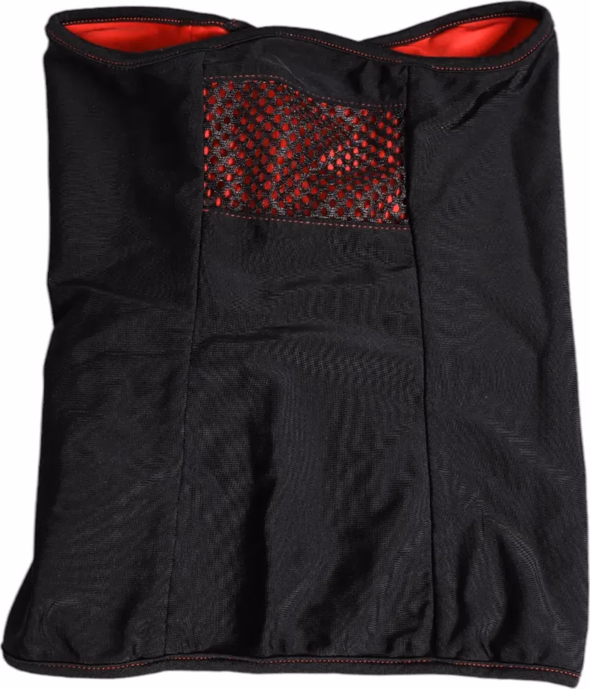 Dolce & Gabbana Black Nylon Knitted Neck Warmer Balaclava Scarf