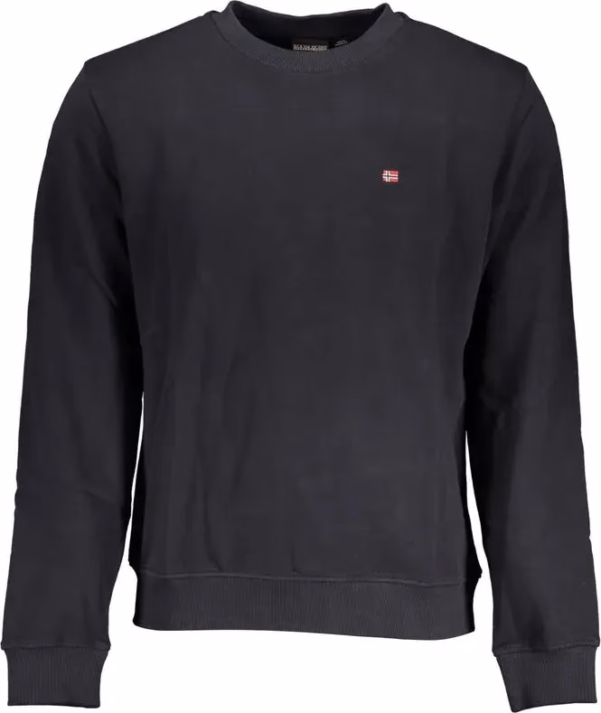 Napapijri Black Cotton Men Sweatshirt