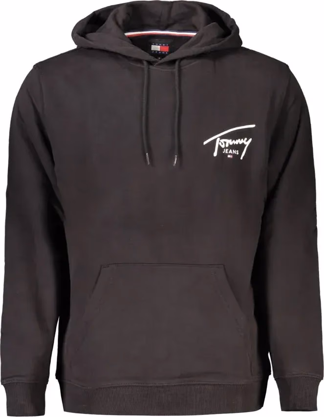 Tommy Hilfiger Black Cotton Men Sweater