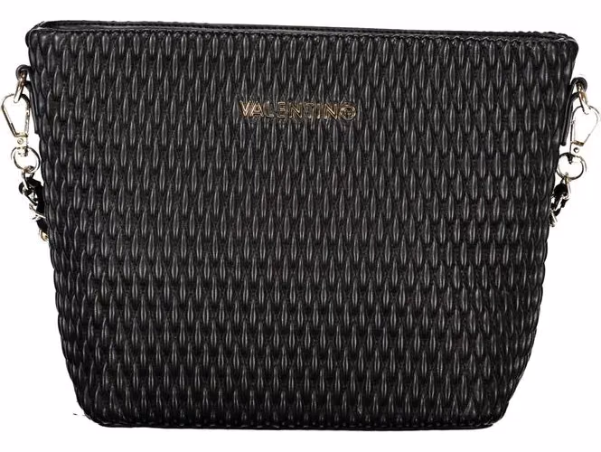 Mario Valentino Nero Poliuretano Women's Bag with Removable Shoulder Handle