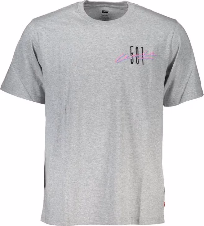 Levi's Grigio Cotton Men T-Shirt