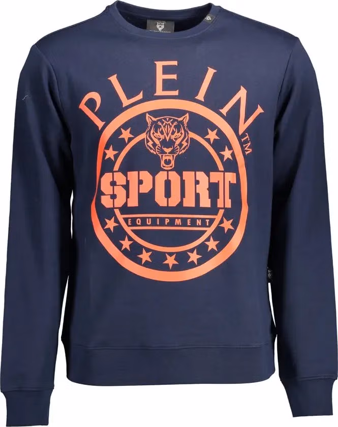 Plein Sport Blue Cotton Men's Sweatshirt