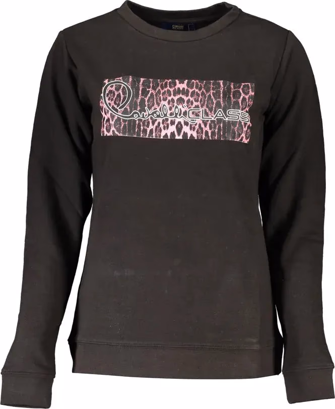 Cavalli Class Black Cotton Women Sweatshirt