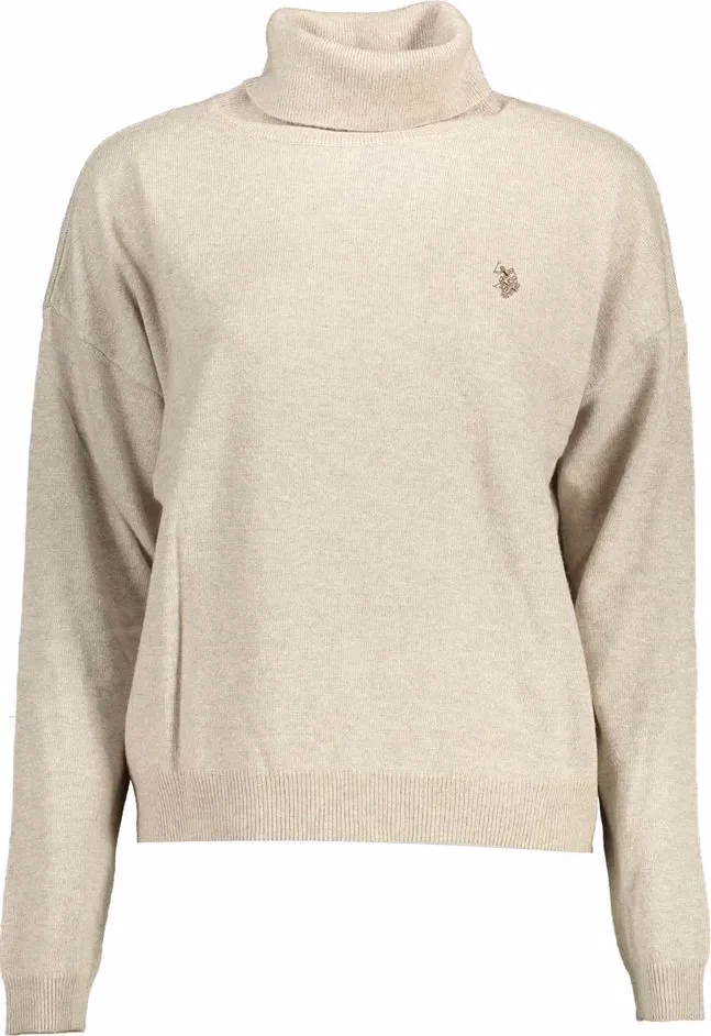 U.S. POLO ASSN. Beige Fabric Women's Sweater