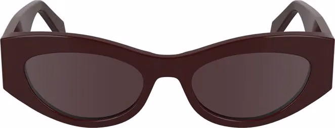 Calvin Klein Rosso Acetate Women Sunglass