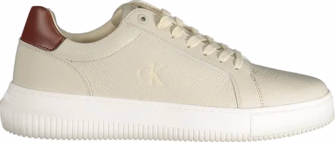 Calvin Klein Grigio Polyurethane Men Sneaker
