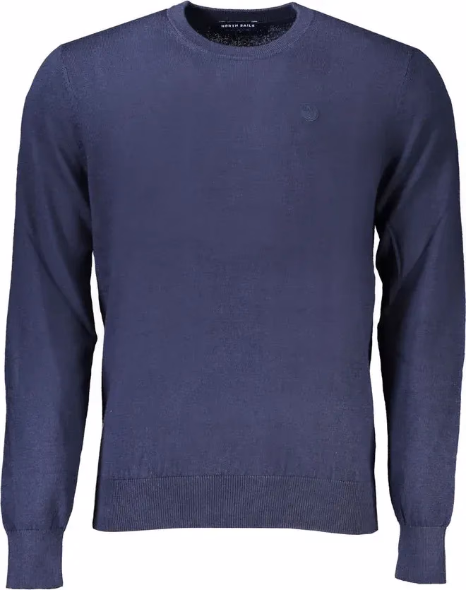 North Sails Blue Cotton Men Sweater