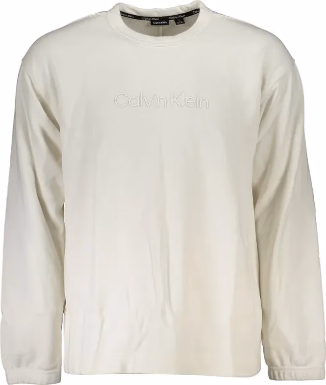 Calvin Klein White Cotton Men Sweater