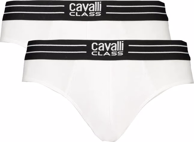 Cavalli Class White Cotton Men's Briefs