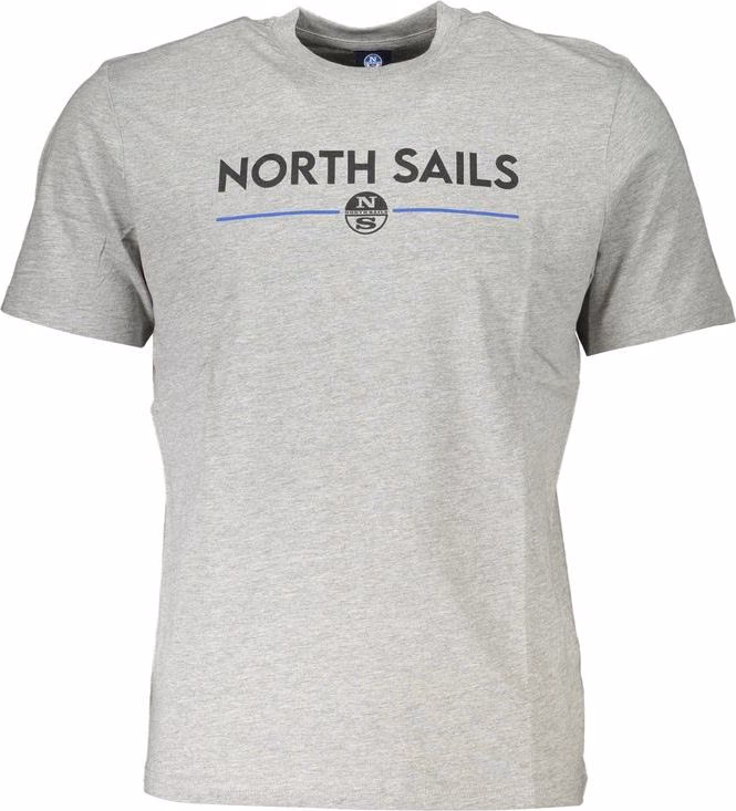 North Sails Grigio Cotton Men T-Shirt