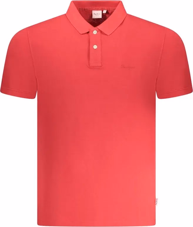 Pepe Jeans Red Cotton Men Polo