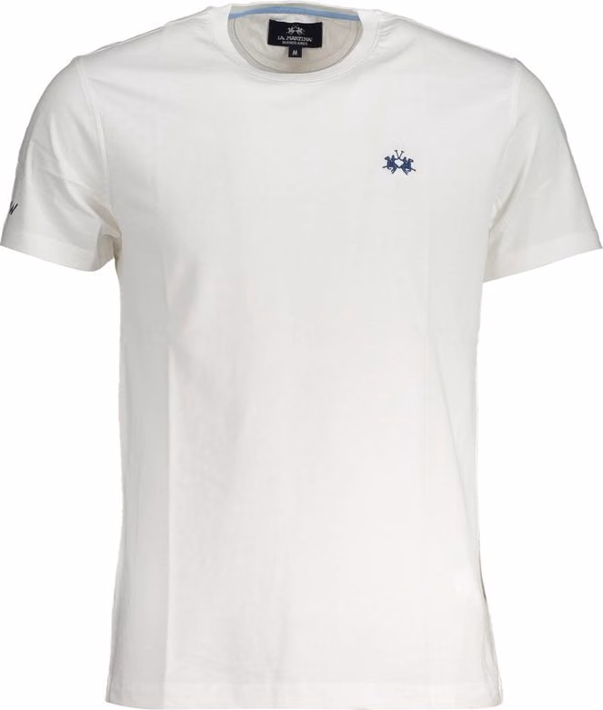 La Martina Bianco Cotton Men T-Shirt