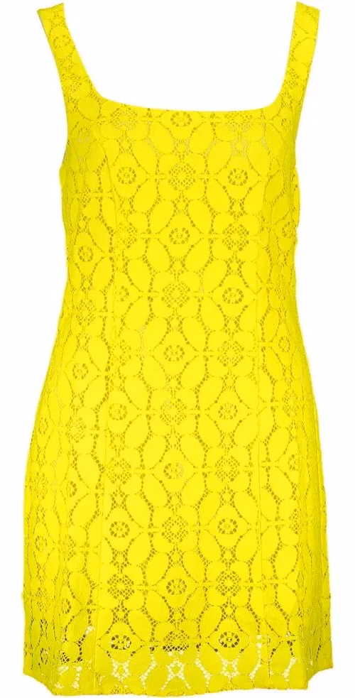 Desigual Yellow Polyester Women Dress