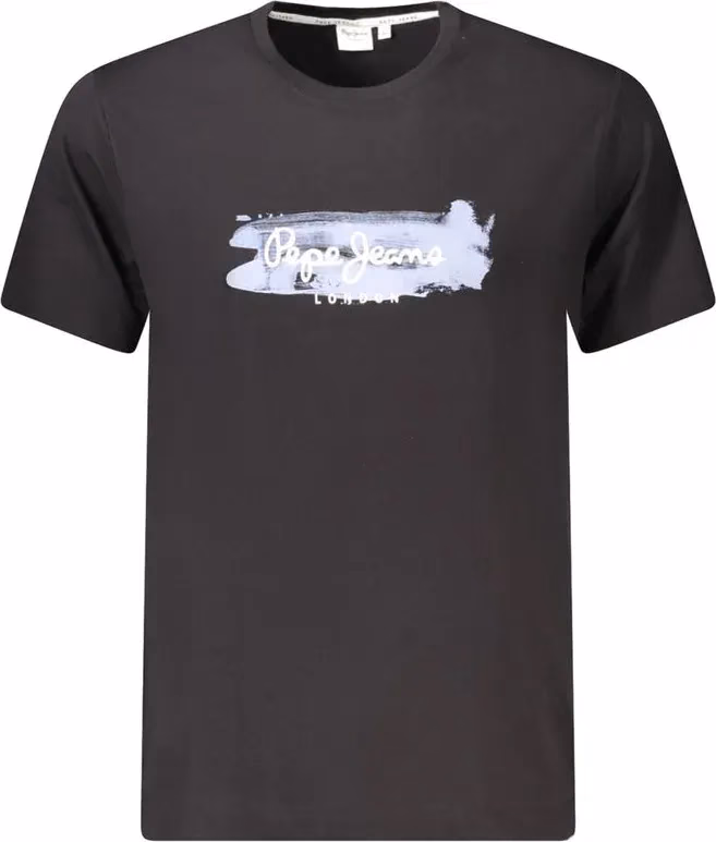 Pepe Jeans Black Cotton Men's T-Shirt