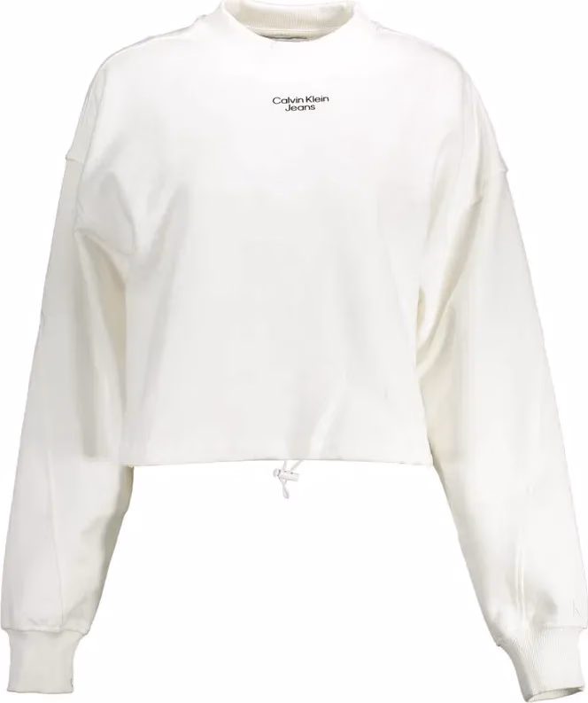 Calvin Klein Bianco Cotton Woman Sweatshirt