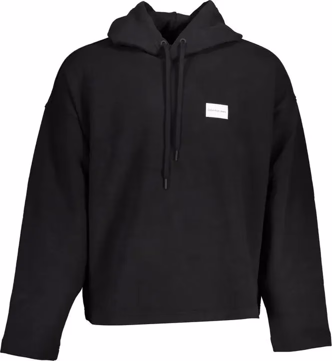 Calvin Klein Black Cotton Men Sweatshirt
