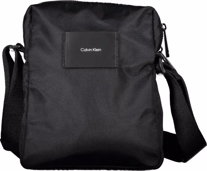 Calvin Klein Black Polyester Men's Shoulder Bag