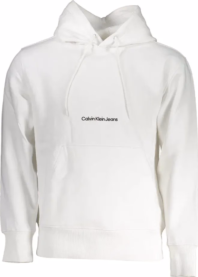 Calvin Klein White Cotton Men's Sweatshirt