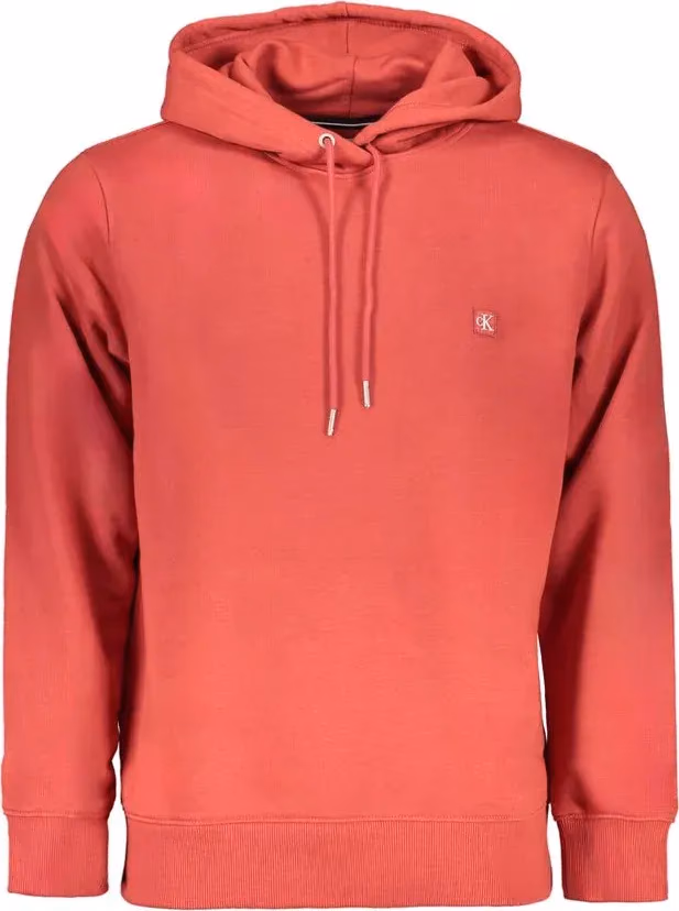Calvin Klein Red Cotton Men Sweatshirt