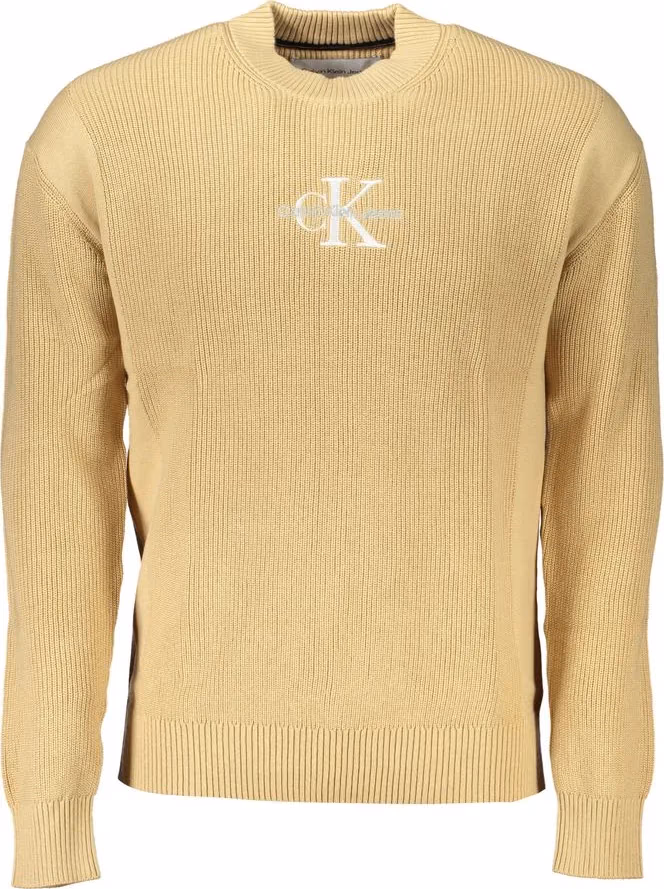 Calvin Klein Beige Cotton Men Sweater