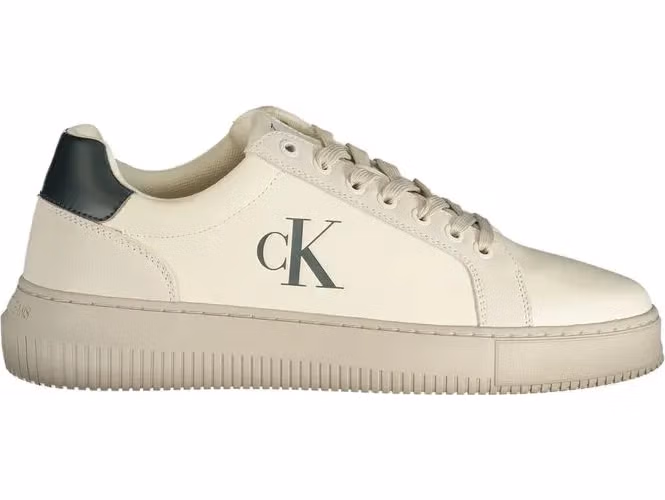 Calvin Klein White Polyurethane Men Sneaker