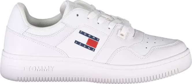 Tommy Hilfiger White Leather Women Sneaker