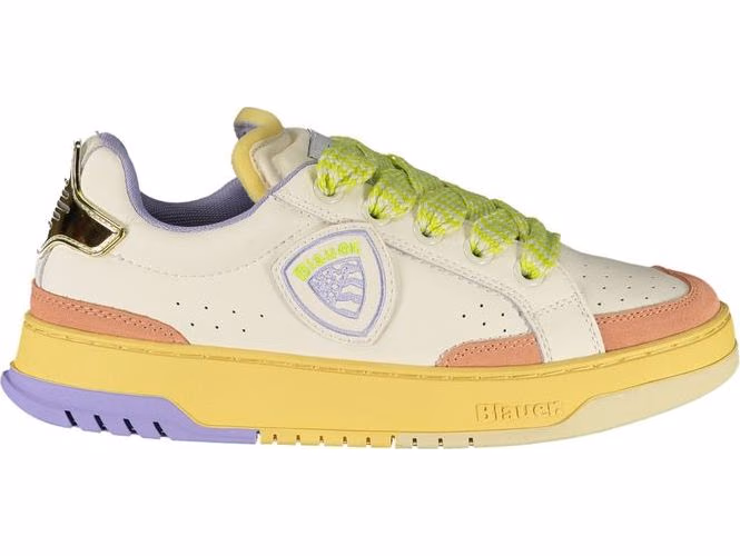 Blauer White Polyurethane Women Sneaker