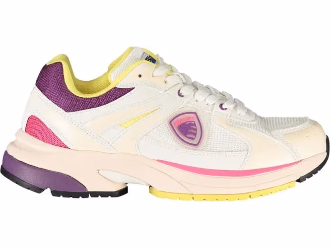 Blauer White Polyurethane Women Sneaker