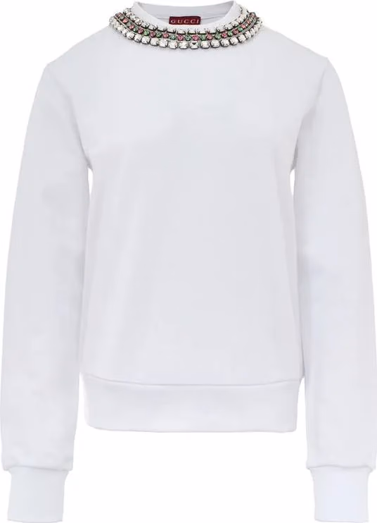 Gucci White Cotton Sweatshirt