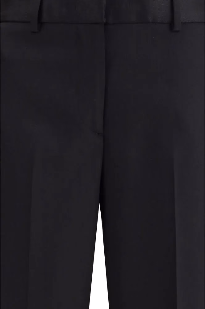 Lardini Black Wool Oves Aries Pants