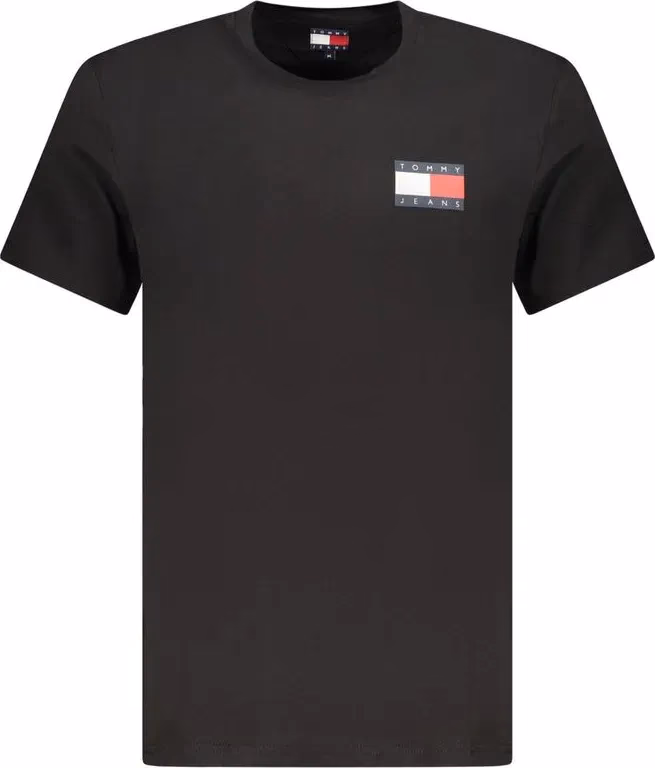 Tommy Hilfiger Nero Cotton Men T-Shirt