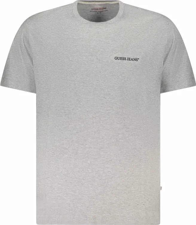 Guess Jeans Gray Cotton Men T-Shirt