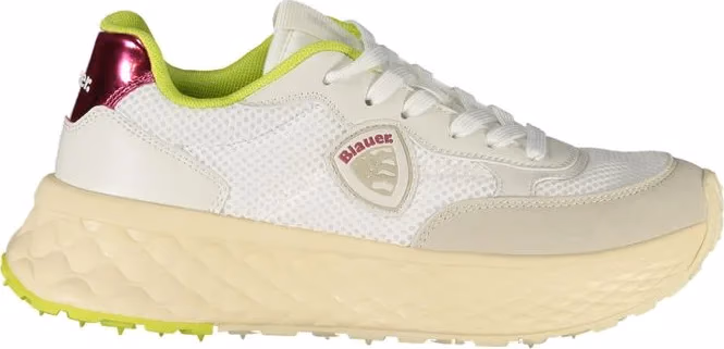 Blauer White Polyurethane Women Sneaker