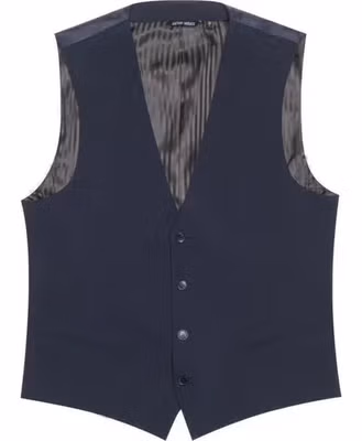 Blue Polyester Waistcoat