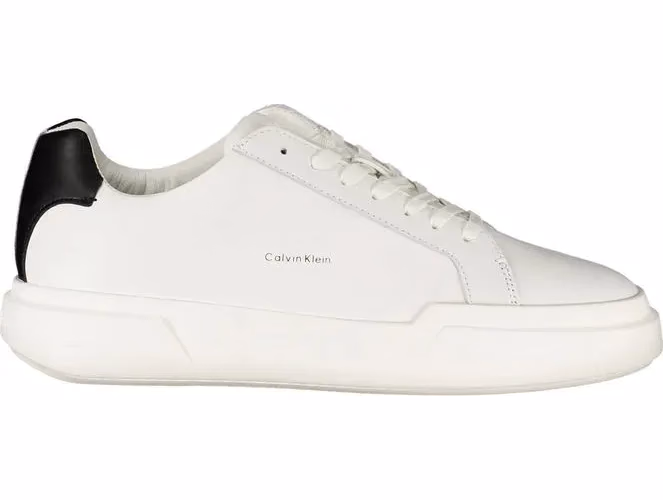 Calvin Klein Bianco Leather Men Sneaker