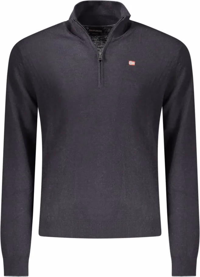 Napapijri Black Wool Mens Sweater