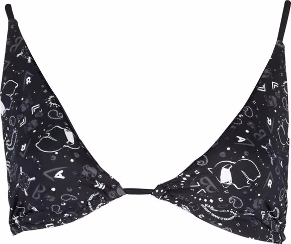 Karl Lagerfeld Black Polyamide Women Swimsuit